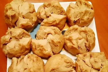 素食广场----红糖豆渣馒头