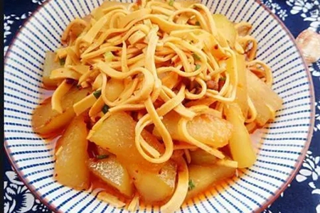 素食养生--冬瓜豆腐丝